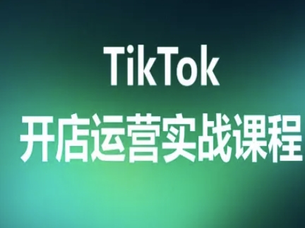 TikTok开店运营实战课程,TK跨境电商实操全流程-生财