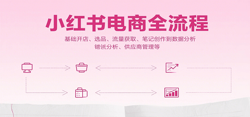 小红书电商全流程,基础开店、选品、流量获取、笔记创作到数据分析、供应商管理等-生财