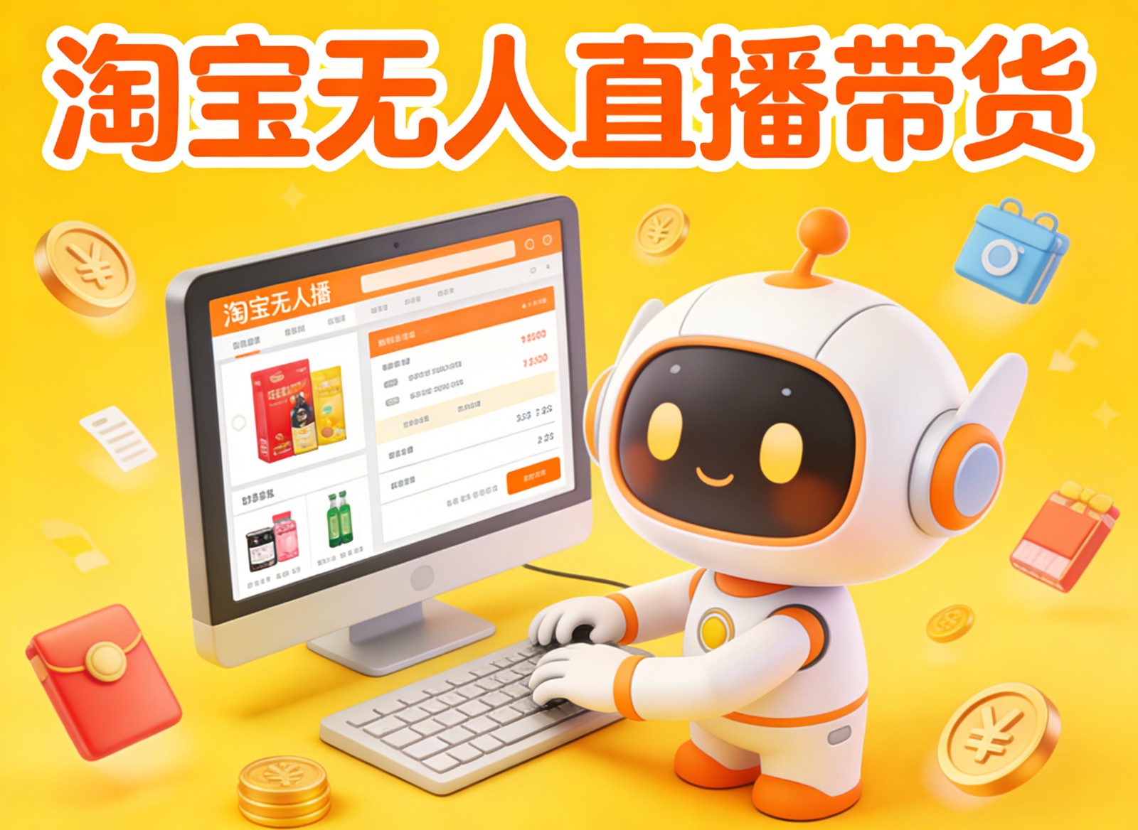淘宝无人直播带货，24小时自动卖货，月佣金1W+，不违规不封号，不用露脸-生财