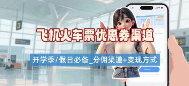 学生党必看！机票火车票优惠券申请渠道 + 项目打法，开学季节日速存-生财